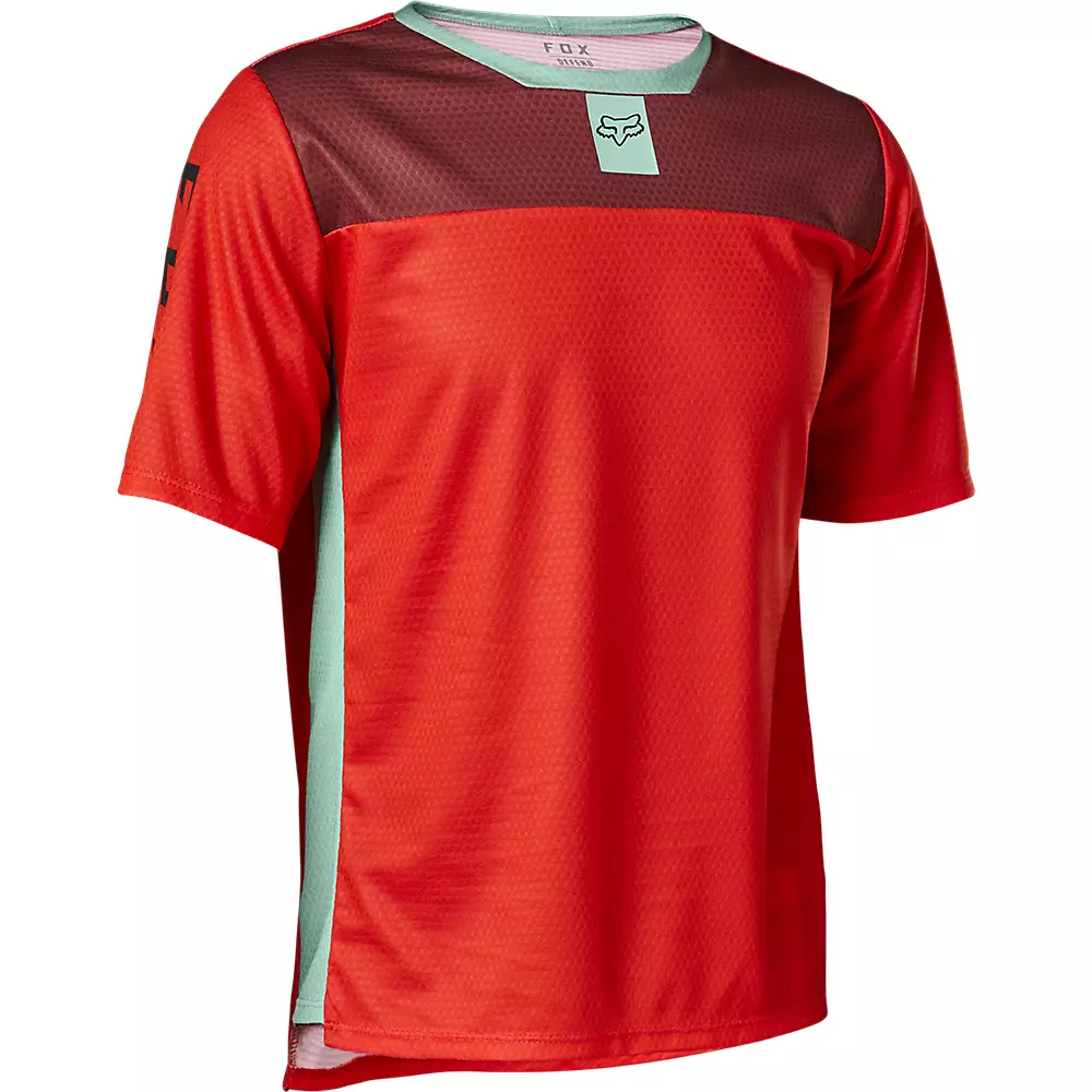 Fox Racing Kids Defend Mountain Bike Jersey - Short Sleeve Cycling Shirt