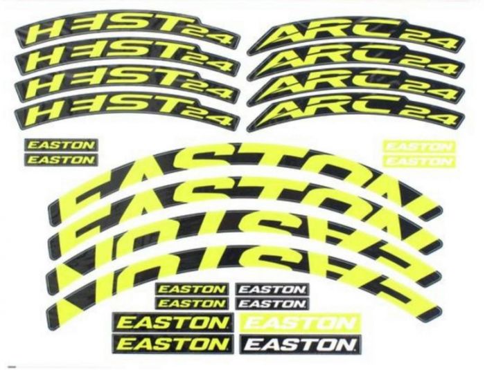 Easton Arc / Heist Wheel Decal Kit – Yellow