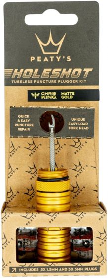 Peaty's Holeshot Tubeless Puncture Plugger Kit – Gold