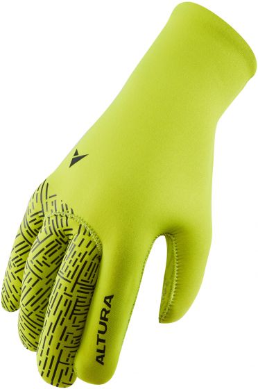 Altura Thermostretch Windproof Long Finger Gloves – Lime