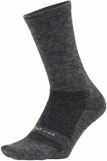 DeFeet Wooleator Pro 6-Inch D-Logo Sock – Gravel Grey