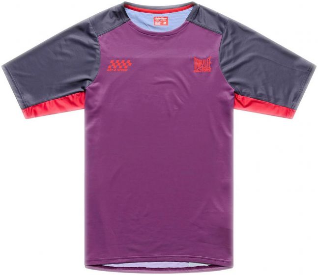 Troy Lee Skyline Pro Short Sleeve Jersey – Fangs - Sangria