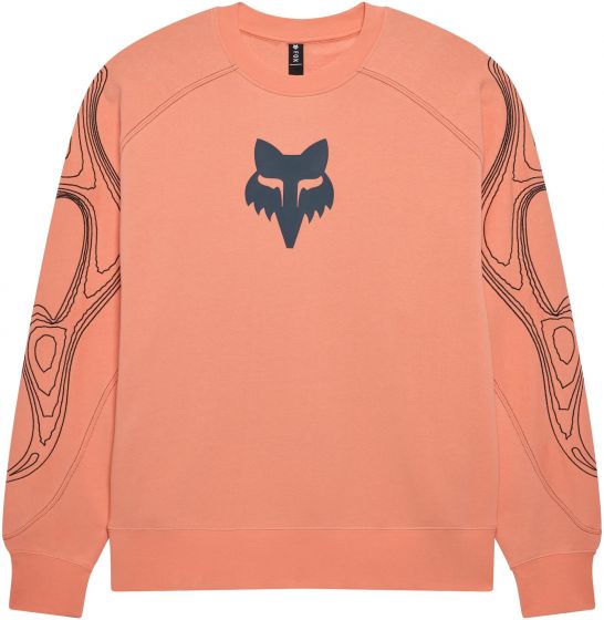 Fox Vision Fleece Crew Sweatshirt – Peach