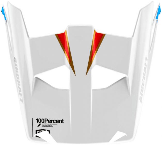 100% Aircraft Visor – Knox / White