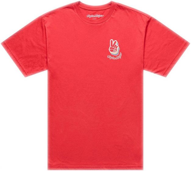 Troy Lee Deuces Short Sleeve T-Shirt – Deuces - Scarlet