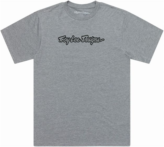 Troy Lee Signature T-Shirt – Signature - Grey Heather