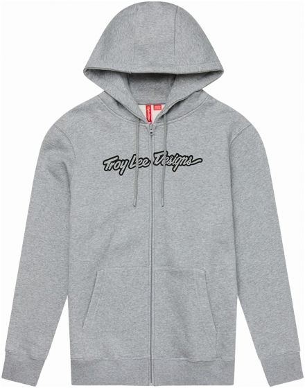 Troy Lee Signature Hoodie – Grey Heather