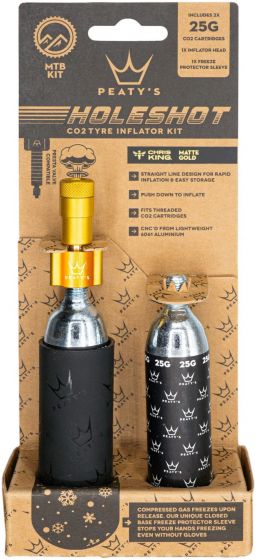 Peaty's Holeshot CO2 Tyre Inflator – Gold