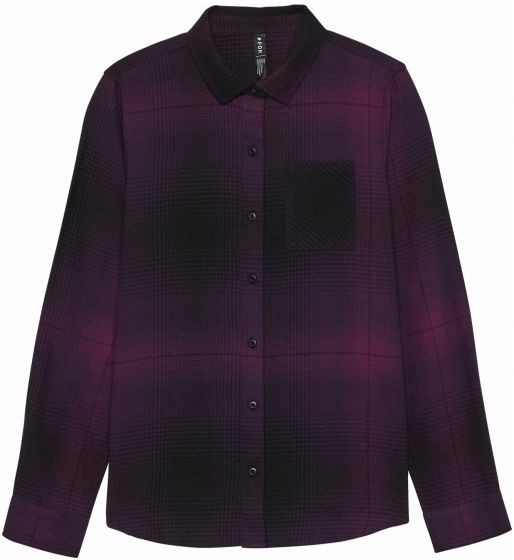 Fox Womens Traildust Flannel Shirt – Sangria