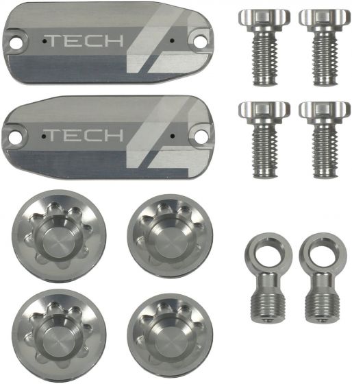 Hope Tech 4 V4 Custom Kit – Silver