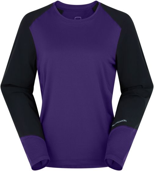 Madison Flux Trail Womens Long Sleeve Jersey – Purple / Black