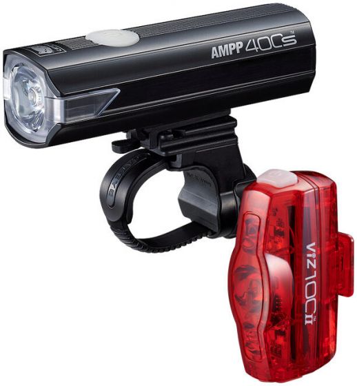 CatEye AMPP400S / ViZ100 II USB-C Light Set