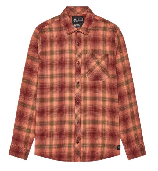 Fox Survivalist Flannel Shirt – Rust Brown