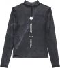 Fox Image Cosmo Mesh Womens Long Sleeve Top