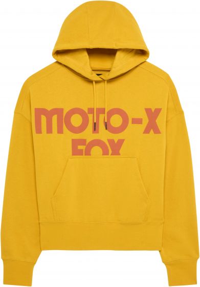Fox Womens Moto-X Oversized Pullover Hoodie – Mustard