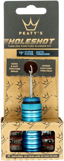 Peaty's Holeshot Tubeless Puncture Plugger Kit – Turquoise
