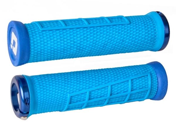ODI Elite Flow Lock-On Grips – Blue/Blue