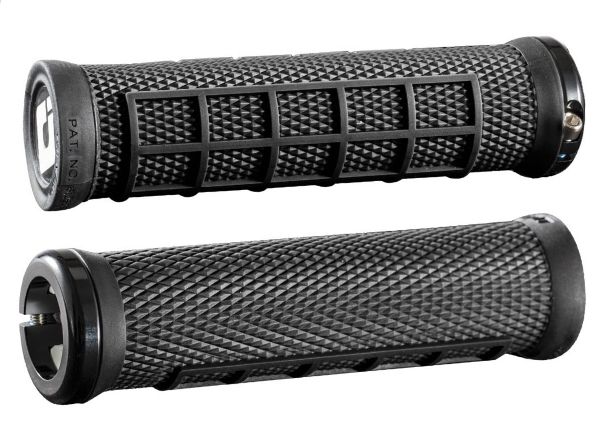 ODI Elite Flow Lock-On Grips – Black/Black