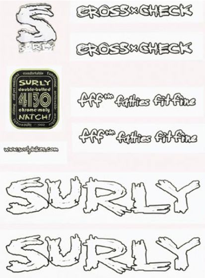 Surly Cross Check Frame Decal Kit