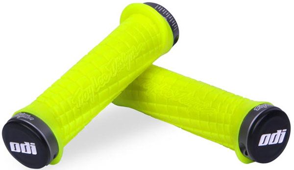 ODI Troy Lee Designs Lock-On MTB Grips – Yellow/Grey