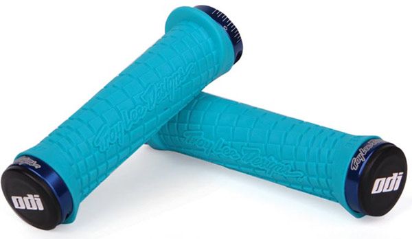 ODI Troy Lee Designs Lock-On MTB Grips – Aqua/Blue