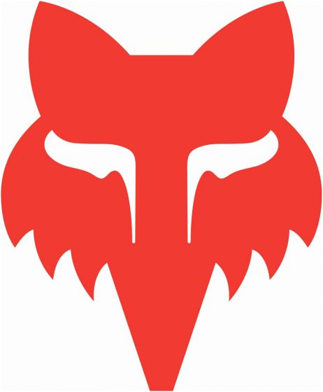 Fox Head 7" Sticker – Red