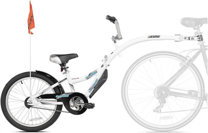 WeeRide Co Pilot Kids Tagalong Trailer Bike – White