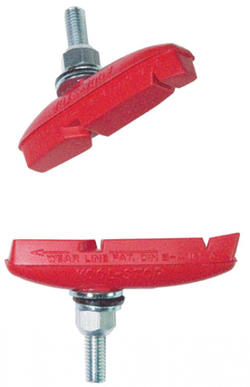 Kool-Stop Eagle 2 Threaded V-Brake Pads – Red