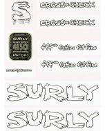 Surly Cross Check Frame Decal Kit