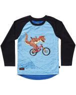 Kids Ride Shotgun Dino Windproof Kids Long Sleeve Jersey