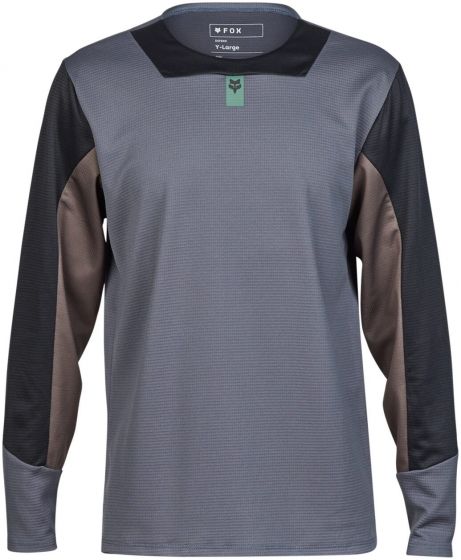 Fox Defend Youth Long Sleeve Jersey – Arctic Blue
