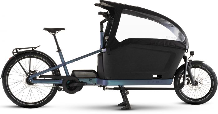 Cube Cargo Hybrid Comfort Pro Family 800 2027 Electric Bike – Smaragdgrey / Reflex