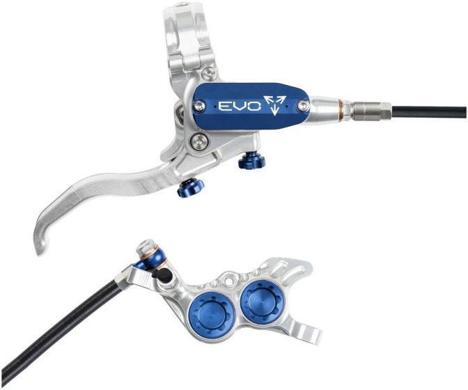 Hope EVO GR4 Disc Brake Set – Silver / Blue