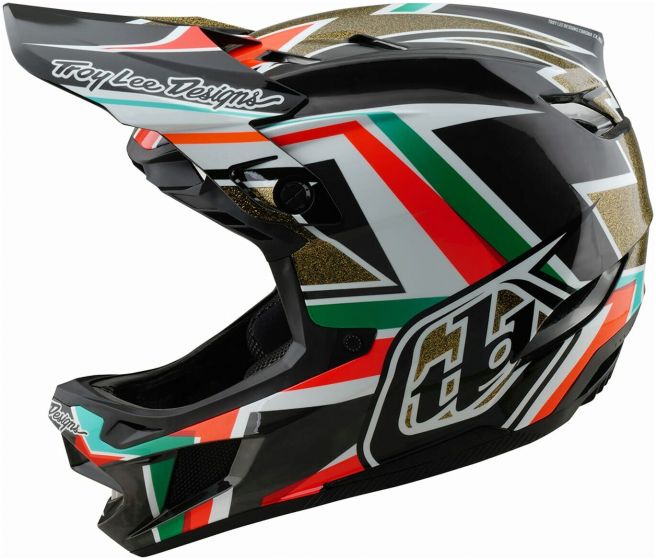 Troy Lee D4 Carbon MIPS Helmet – Frames - Black / Gold