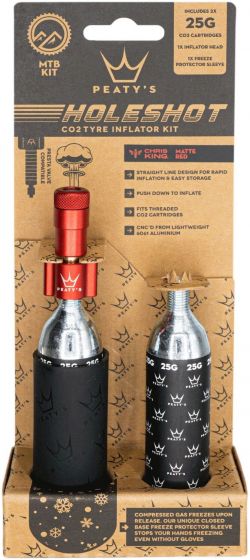 Peaty's Holeshot CO2 Tyre Inflator – Red