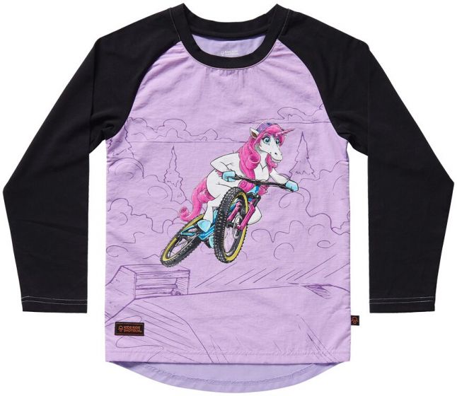 Kids Ride Shotgun Unicorn Windproof Kids Long Sleeve Jersey