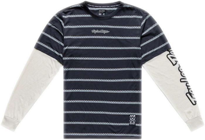 Troy Lee Skyline Fakie Ride Long Sleeve T-Shirt – Stripe - Carbon, image 1 of 12