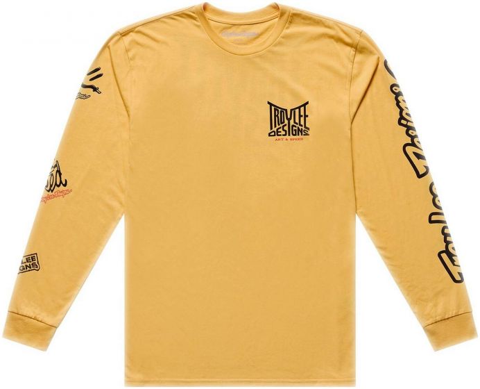Troy Lee Handlebar Long Sleeve T-Shirt – Handlebar - Bleached Melon