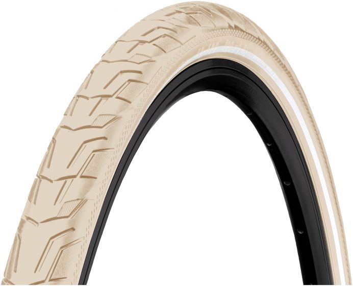 Continental Ride City 700c Clincher Tyre – Cream / Cream Reflex
