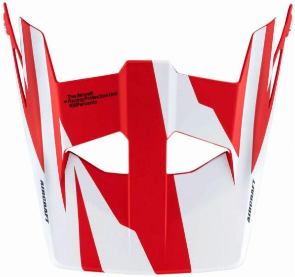 100% Aircraft Visor – Rapidbomb / Red