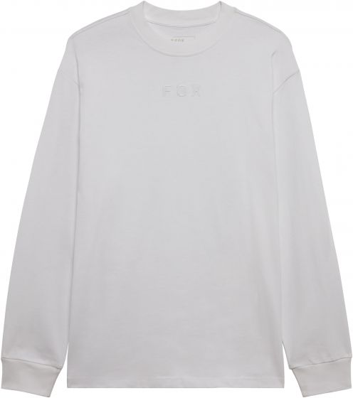 Fox Wordmark Oversized Long Sleeve T-Shirt – Optic White
