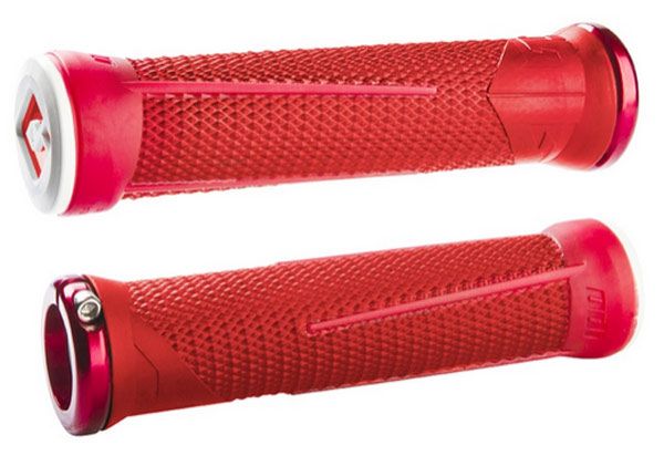 ODI AG1 Aaron Gwin Signature Lock-On Grips – Red/Red
