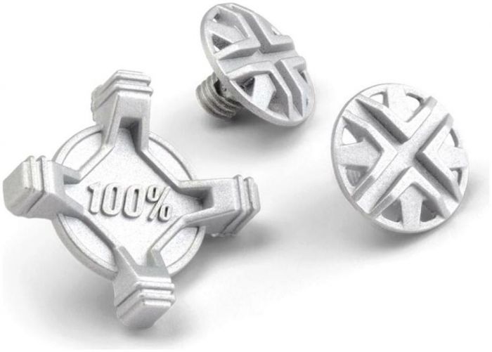 100% Status Visor Screw Kit – Silver