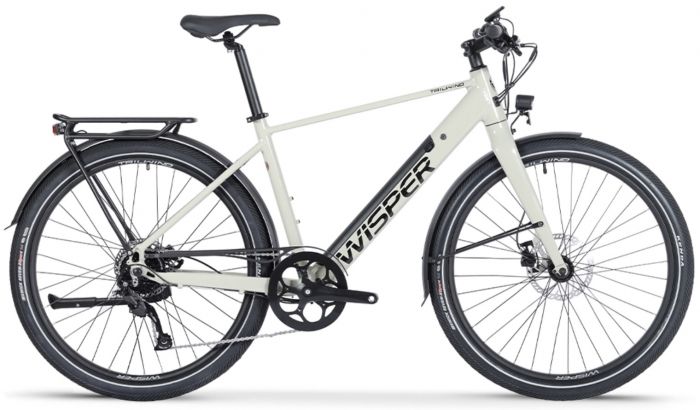 Wisper Tailwind Comfort Crossbar 2024 Electric Bike – Stone