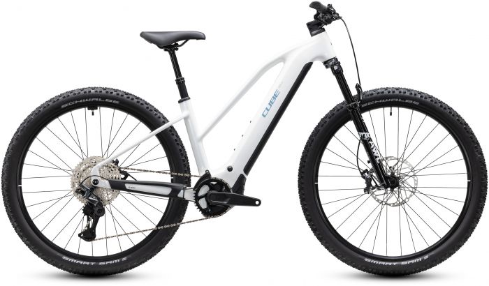 Cube Reaction Hybrid Race 800 Trapeze 2027 Electric Bike – Snow / Black