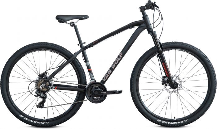 Van Wolf Pack 29-Inch Bike – Matt Black / Red
