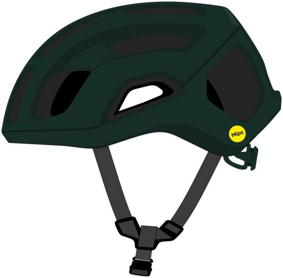 POC Ventral Air Wide Fit MIPS Helmet – Matt Pargasite Green