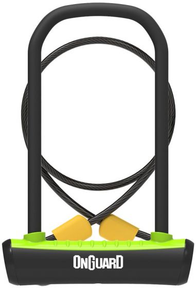OnGuard Neon 8154 D-Lock & Cable – Green