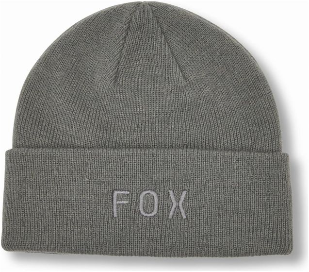 Fox Wordmark Beanie – Grey / Blue