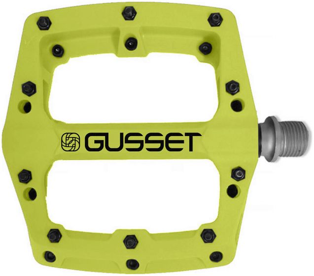 Gusset Slim Jim Nylon Pedals – Lime